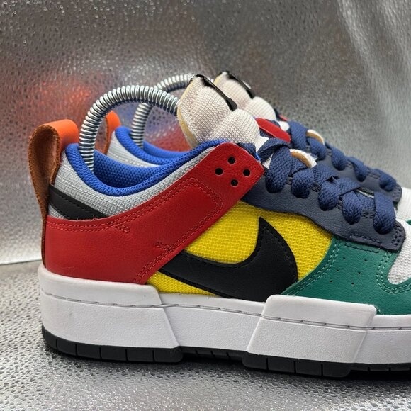 Size 7 Nike Dunk Low Disrupt Womens Multicolor Running Sneakers CK6654-004 - Picture 2 of 10